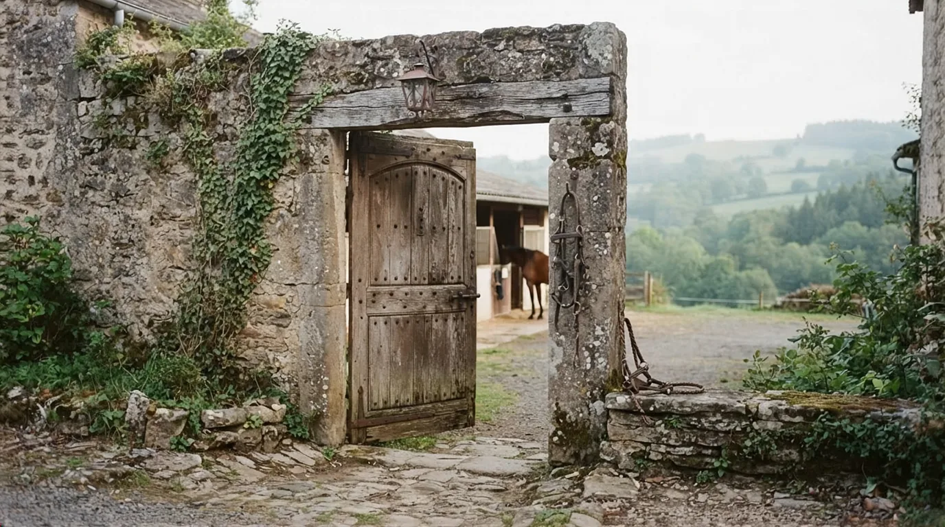 Entrée du Doucinot David, centre équestre à Boisse